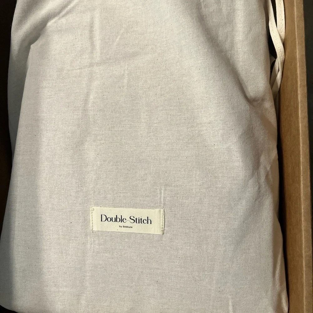 Double Stitch by Bedsure Linen TENCEL Lyocell Duvet Cover Set - Soft Duvet Co...